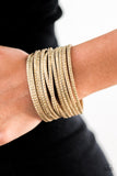 Paparazzi "Brave It Out - Brass" bracelet Paparazzi Jewelry