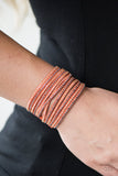 Paparazzi "Brave It Out - Orange" bracelet Paparazzi Jewelry