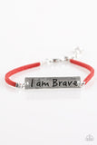 Paparazzi "Brave Spirit - Red" bracelet Paparazzi Jewelry