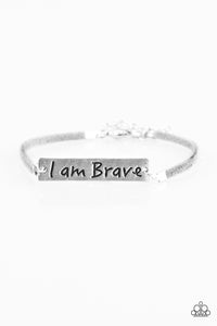 Paparazzi "Brave Spirit - Silver" bracelet Paparazzi Jewelry