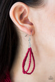 Paparazzi "Brazilian Brilliance" Red 152XX Necklace & Earring Set Paparazzi Jewelry