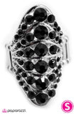 Paparazzi "Breakfast At Tiffanys" Black Ring Paparazzi Jewelry