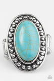 Paparazzi "Break Ground - Blue" ring Paparazzi Jewelry