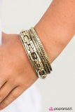 Paparazzi "Breaking the Rules" Brass Bracelet Paparazzi Jewelry