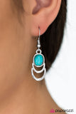 Paparazzi "Break New Ground - Blue" earring Paparazzi Jewelry