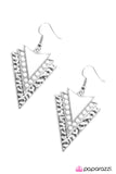 Paparazzi "Breakout Artist" White Earrings Paparazzi Jewelry