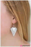 Paparazzi "Breakout Artist" White Earrings Paparazzi Jewelry