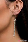 Paparazzi "Breathe In, Breathe Out" Silver Necklace & Earring Set Paparazzi Jewelry