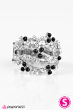 Paparazzi "Breathless Beauty" Black Ring Paparazzi Jewelry