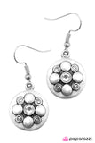 Paparazzi "Bright and Brilliant" White Earrings Paparazzi Jewelry