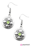 Paparazzi "Bright and Brilliant" Green Earrings Paparazzi Jewelry