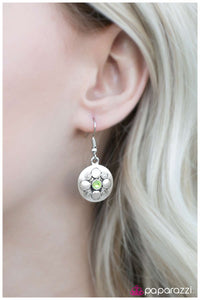 Paparazzi "Bright and Brilliant" Green Earrings Paparazzi Jewelry