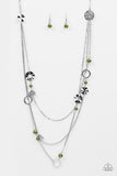 Paparazzi "BRIGHT Here, BRIGHT Now" Green Necklace & Earring Set Paparazzi Jewelry