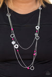 Paparazzi "BRIGHT Here, BRIGHT Now" Pink Necklace & Earring Set Paparazzi Jewelry