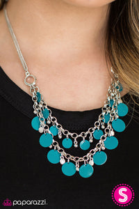 Paparazzi "Bright Horizons" Blue Necklace & Earring Set Paparazzi Jewelry