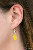 Paparazzi VINTAGE VAULT REPO "Bright Horizons" Yellow Necklace & Earring Set Paparazzi Jewelry