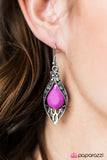 Paparazzi "BRIGHT On Time" Purple Earrings Paparazzi Jewelry