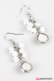 Paparazzi "Bright Skies" White Earrings Paparazzi Jewelry