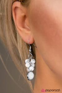 Paparazzi "Bright Skies" White Earrings Paparazzi Jewelry