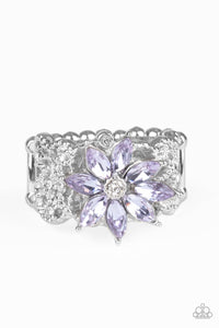 Paparazzi "Brilliantly Blooming" Purple Ring Paparazzi Jewelry