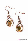 Paparazzi "Bring On The Shimmer - Copper" earring Paparazzi Jewelry