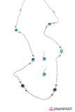 Paparazzi "Broadway Beauty" Blue Necklace & Earring Set Paparazzi Jewelry