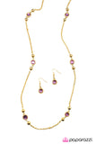 Paparazzi "Broadway Beauty" Purple Necklace & Earring Set Paparazzi Jewelry