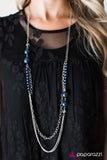 Paparazzi "Broadway Magic" Blue Necklace & Earring Set Paparazzi Jewelry
