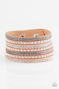 Paparazzi "Victory Shine" Brown Wrap Bracelet Paparazzi Jewelry