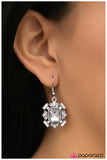 Paparazzi "Buckingham Palace" White Earrings Paparazzi Jewelry