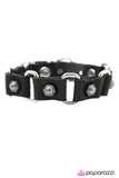 Paparazzi "Buckle Up and Enjoy The Ride" Black Urban Bracelet Unisex Paparazzi Jewelry