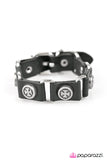 Paparazzi "Buck Up!" Black Urban Bracelet Unisex Paparazzi Jewelry