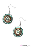 Paparazzi "Bulletproof - Blue" earring Paparazzi Jewelry