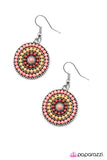 Paparazzi "Bulletproof - Pink" earring Paparazzi Jewelry