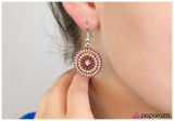 Paparazzi "Bulletproof - Pink" earring Paparazzi Jewelry