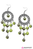 Paparazzi "Burning Skies - Green" earring Paparazzi Jewelry