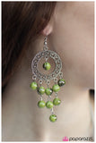 Paparazzi "Burning Skies - Green" earring Paparazzi Jewelry