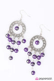 Paparazzi "Burning Skies" Purple Earrings Paparazzi Jewelry