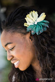 Paparazzi "BUSTLE and Flow" Green Hair Clip Paparazzi Jewelry