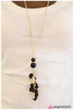 Paparazzi "Bustling Brilliance" Black Necklace & Earring Set Paparazzi Jewelry