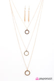 Paparazzi "But First, Champagne - Gold" Necklace & Earring Set Paparazzi Jewelry