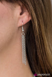 Paparazzi "But First, Champagne - White" Necklace & Earring Set Paparazzi Jewelry