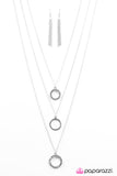 Paparazzi "But First, Champagne - White" Necklace & Earring Set Paparazzi Jewelry