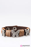 Paparazzi "Butterfly Ballad" Brown Bracelet Paparazzi Jewelry