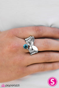 Paparazzi "Butterfly Fly By" Blue Ring Paparazzi Jewelry