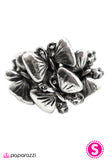 Paparazzi "Butterfly Queen" Silver Ring Paparazzi Jewelry