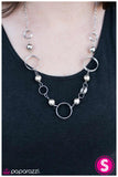 Paparazzi "By Comparison" Silver Necklace & Earring Set Paparazzi Jewelry