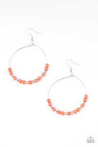 Paparazzi "Stone Spa" Orange Earrings Paparazzi Jewelry