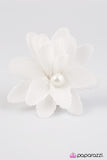 Paparazzi "Cabana Girl" White Hair Clip Paparazzi Jewelry
