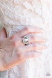 Paparazzi "CACHE Me If You Can - White" ring Paparazzi Jewelry